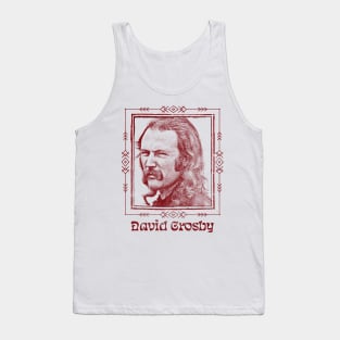 David Crosby //  Retro Faded Style Fan Design Tank Top